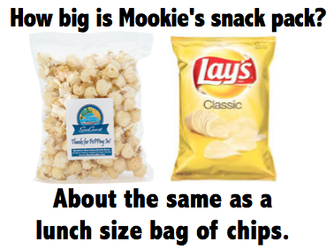 How Big is Mookie's Snack Pack?