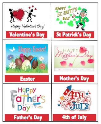 Spring Holiday Labels