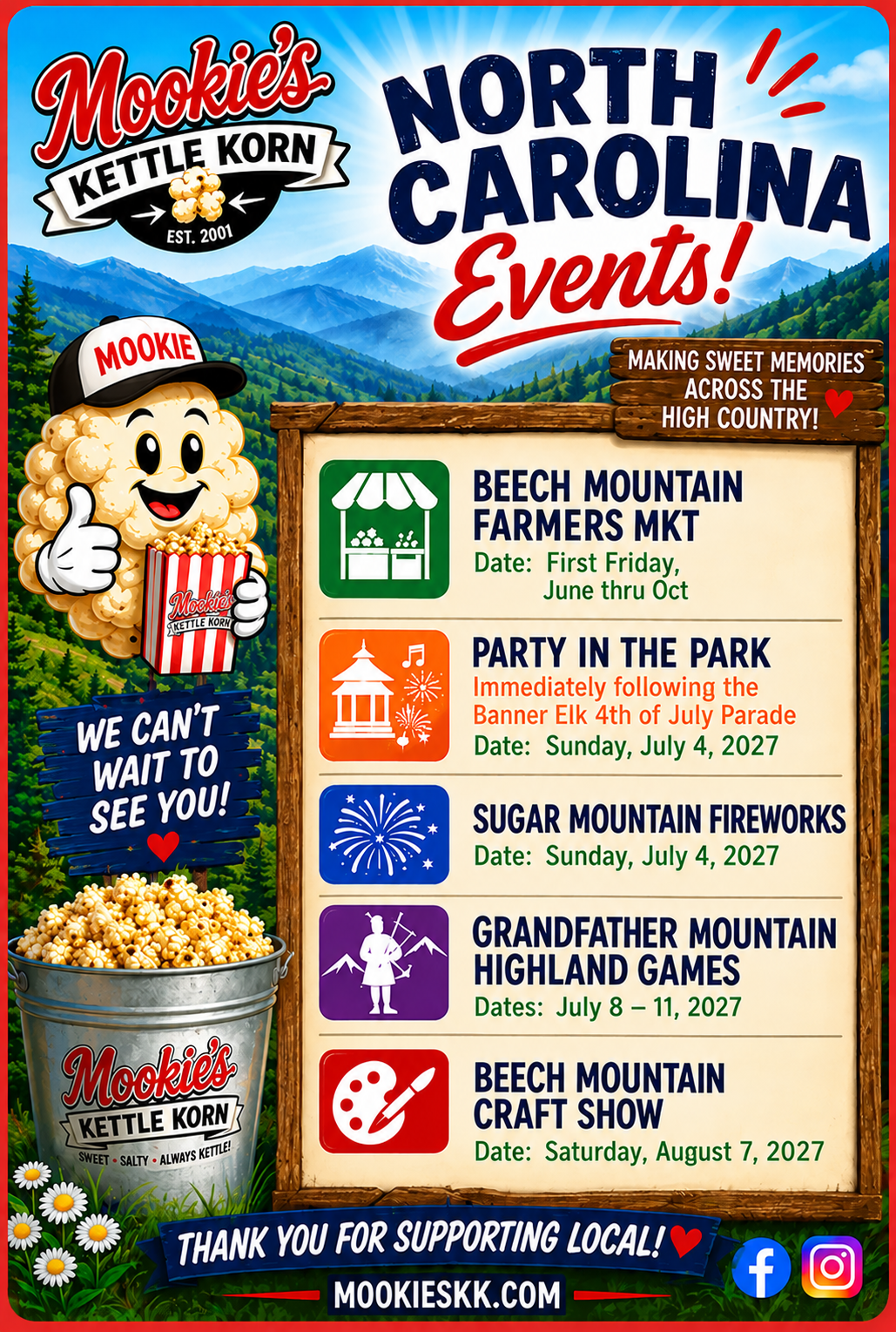 2027 Summer Events NC